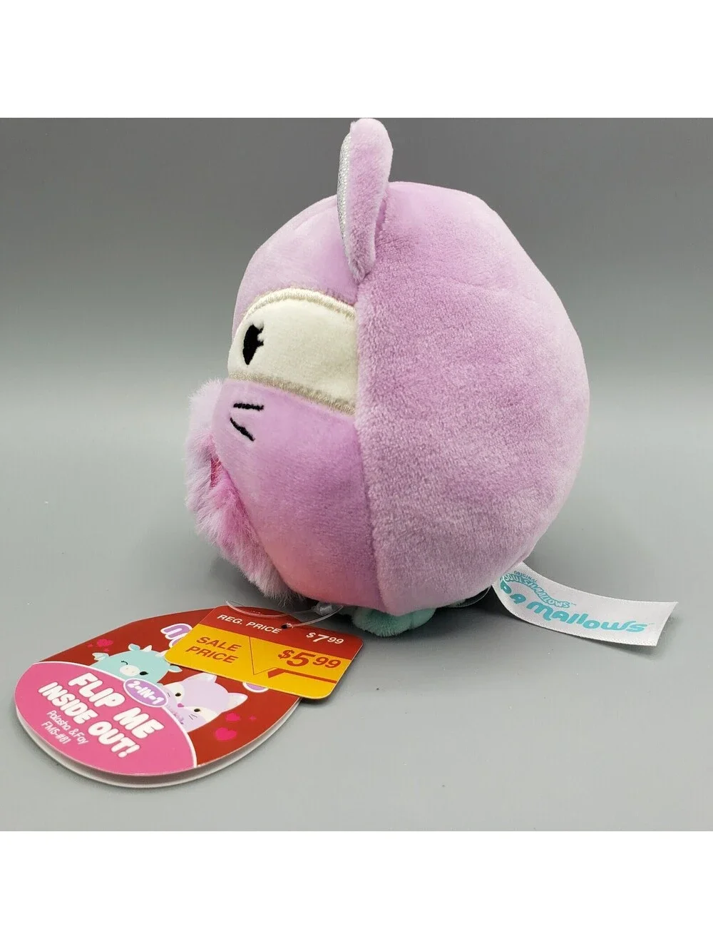 Squishmallows Flip a Mallow Palasha Dragon Fay Fox Valentine Plush NWT 2021 5